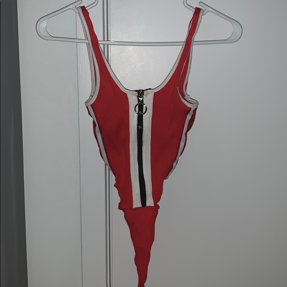 Red Racer Bodysuit - Picture 3 of 3